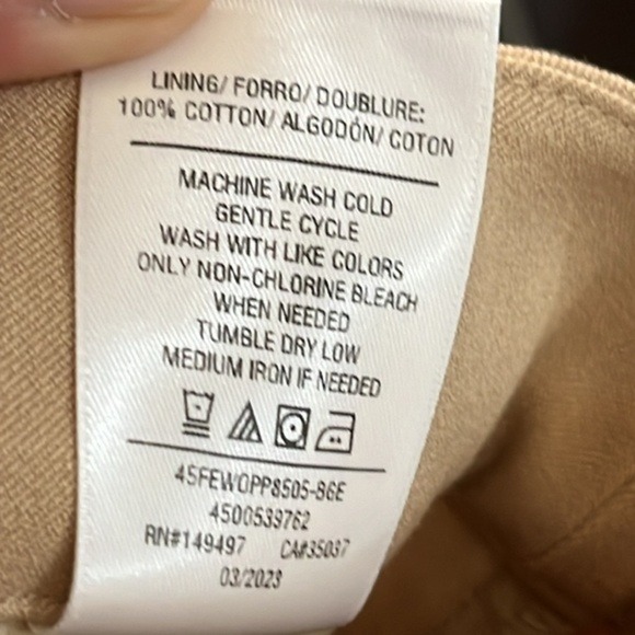 $218 Favorite Daughter The Favorite Pant Women Size 16 Beige High Rise Wide Leg - Picture 15 of 15